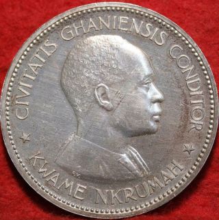 Uncirculated 1958 Ghana 10 Shilling Clad Foreign Coin