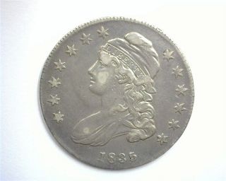1835 Capped Bust Silver 50 Cents About Uncirculated