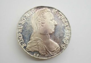 Austrian Silver Coin Maria Theresa Thaler.  1780