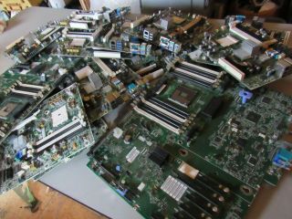 19 Pounds Motherboards Computer Boards Scrap Gold Recovery,  2 big server boards 3