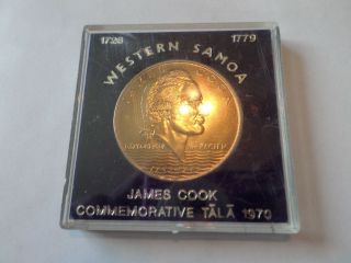 1970 Western Samoa - Rare Low Mintage Collectable James Cook Coin In Holder