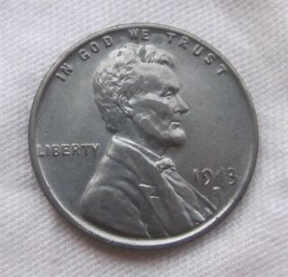 1943 S/s War Time Steel Lincoln Penny " Missing 4 In Date "
