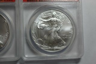2014 W ANACS MS70 Silver Eagle First Release Set of 2 San Fran (S) (W) 0016 3