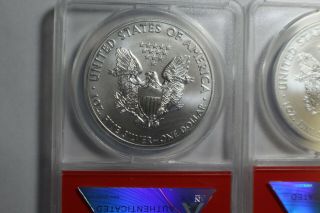 2014 W ANACS MS70 Silver Eagle First Release Set of 2 San Fran (S) (W) 0016 5