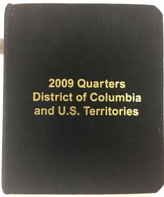 2009 P COLORIZED US TERRITORIES QUARTERS Set of 6 Coins In Folder Caps 3