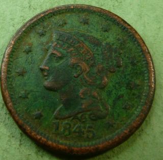 1845 Large Cent Lc45 - 8