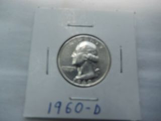 1960 - D Washington Silver Quarter Circulated - Perfect For Coin Books