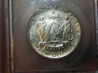 1920 Maine Commemorative Half Dollar 50c Icg - Ms60 Details Cleaned.