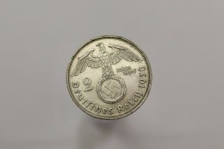 Germany Third Reich 2 Reichsmark 1936 G Silver Scarce B19 9028