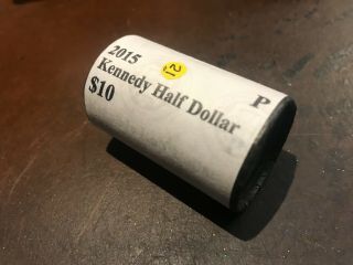 2015 - P 50c Kennedy Half Dollar Bu Roll - (21)