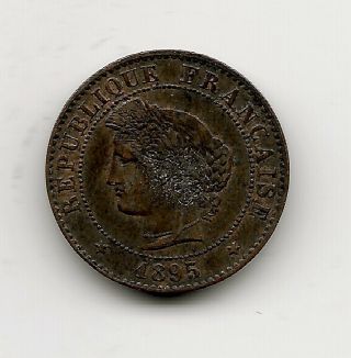 World Coins - France 1 Centime 1895 Coin Km 826