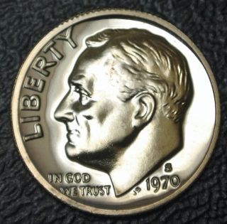 1970 S Usa - One Dime - Frosted Proof - Roosevelt - Coin