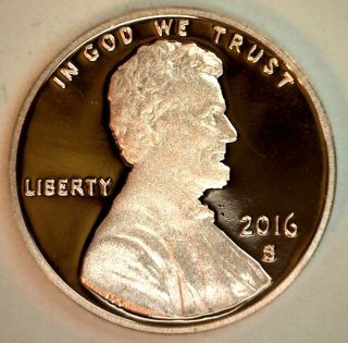 2016 S Proof Union Shield Lincoln One Cent Penny Coin Us San Francisco