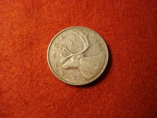 Canada 25 Cents 1946 Aunc