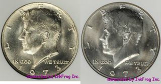1973 P & D Kennedy Half Dollar Pair Choice/gem Bu