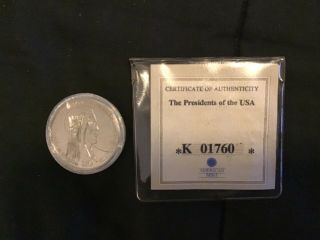 2004 Liberia George W Bush $10 Dollar Uncirculated Coin In Case And Numbered