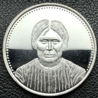 Native American Indian Leader Captain Jack - Modoc W/coa.  925 Silver Coin (1090)