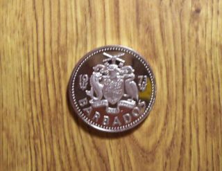 Barbados 2 Dollar 1973 Proof Coin (328)