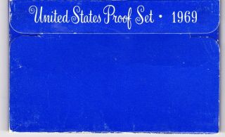 1969 United States Proof Set 5 Coin Set