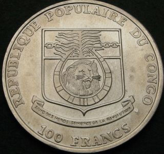 CONGO 100 Francs 1991 - Spanish Galleon - aUNC - 47 ¤ 2