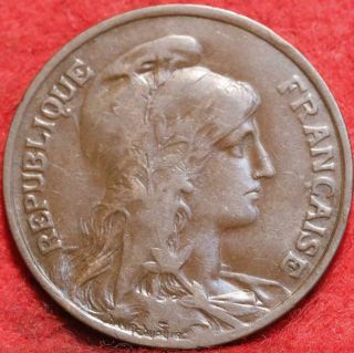 1909 France 10 Centimes Foreign Coin