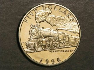 Marshall Islands 1996 $5 Steam Locomotive Pennsylvania K4 Bu