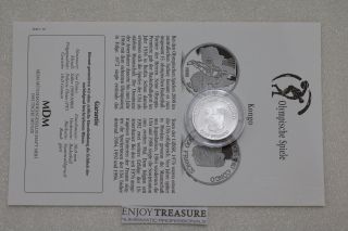 Congo 500 Francs 1998 Silver Proof With A73 Cg39 - 6