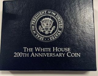 1992 White House 200th Anniversary Uncirculated Silver Dollar Coin