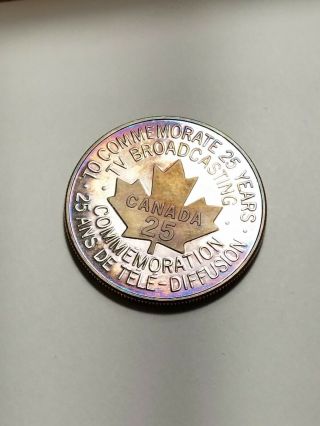 RCA 25th Anniversary Of TV Broadcasting In Canada - 1 Ounce Silver 3