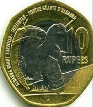 2016 Seychelles 10 Rupees Bimetal