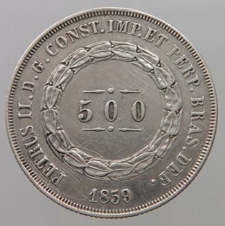 Brazil 500 Reis 1859 T42 349