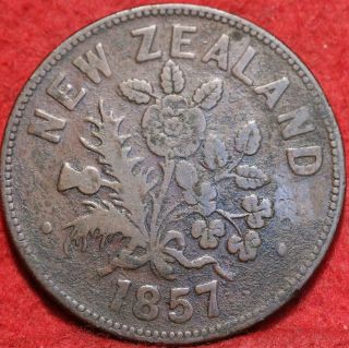 1857 Zealand Penny Token