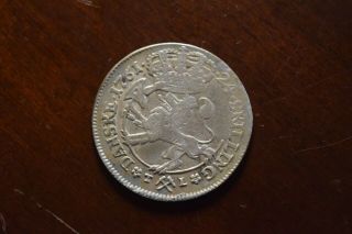 Norway 1761 Silver 24 Skilling Coin