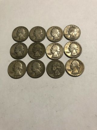 90 Silver Washington Quarters $3 Face Value