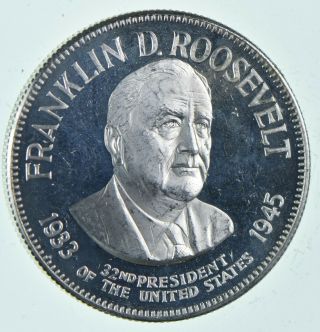 Sterling Silver - Franklin D.  Roosevelt - 0.  925 Silver - 33.  3 Grams Round 677