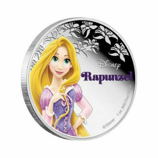 2016 Niue Zealand Rapunzel Princess Series - 1 Oz Silver Coin
