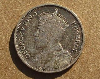 Southern Rhodesia 1935 Silver 6 Pence Coin Km 2