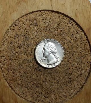 1959 P 25c Washington Quarter 90 Silver Coin Wq819 Old " Tuck "