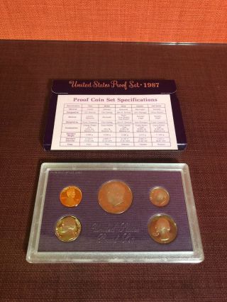 1987 United States Proof Set W/ Cartons,  Packaged By U.  S.  1199