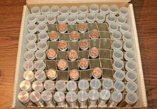 750 Pennies 1965 Uncirculated In Tomken Tubes And 64 Security Plastics Tubes