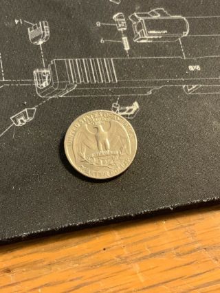 1965 Washington Quarter Clamshell Split Layer Error Coin