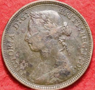 1889 Great Britain 1/2 Penny Foreign Coin