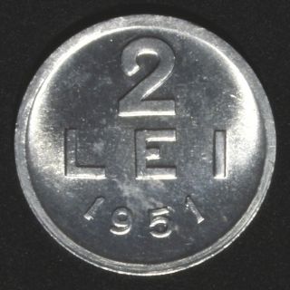 2 Lei 1951 Romania / Rumänien / Roumanie