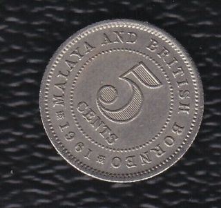 Malaya Britsh Borneo 5 Cents 1961