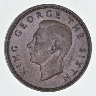 1952 Zealand 1/2 Penny - World Coin 174