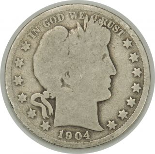 1904 - O 50c Barber Silver Half Dollar - As Pictured (072419)