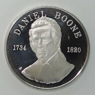 Daniel Boone / Trail Blazer One Ounce 1oz Solid Sterling Silver