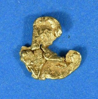 Alaskan - Yukon Bc Gold Rush Natural Gold Nugget 0.  29 Grams