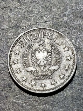 1947 Albania 1/2 Leku Foreign Coin