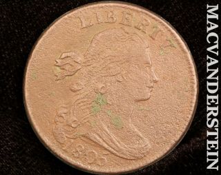 1805 Draped Bust Large Cent - S - 267 Very Fine/extra Fine Detail I2746